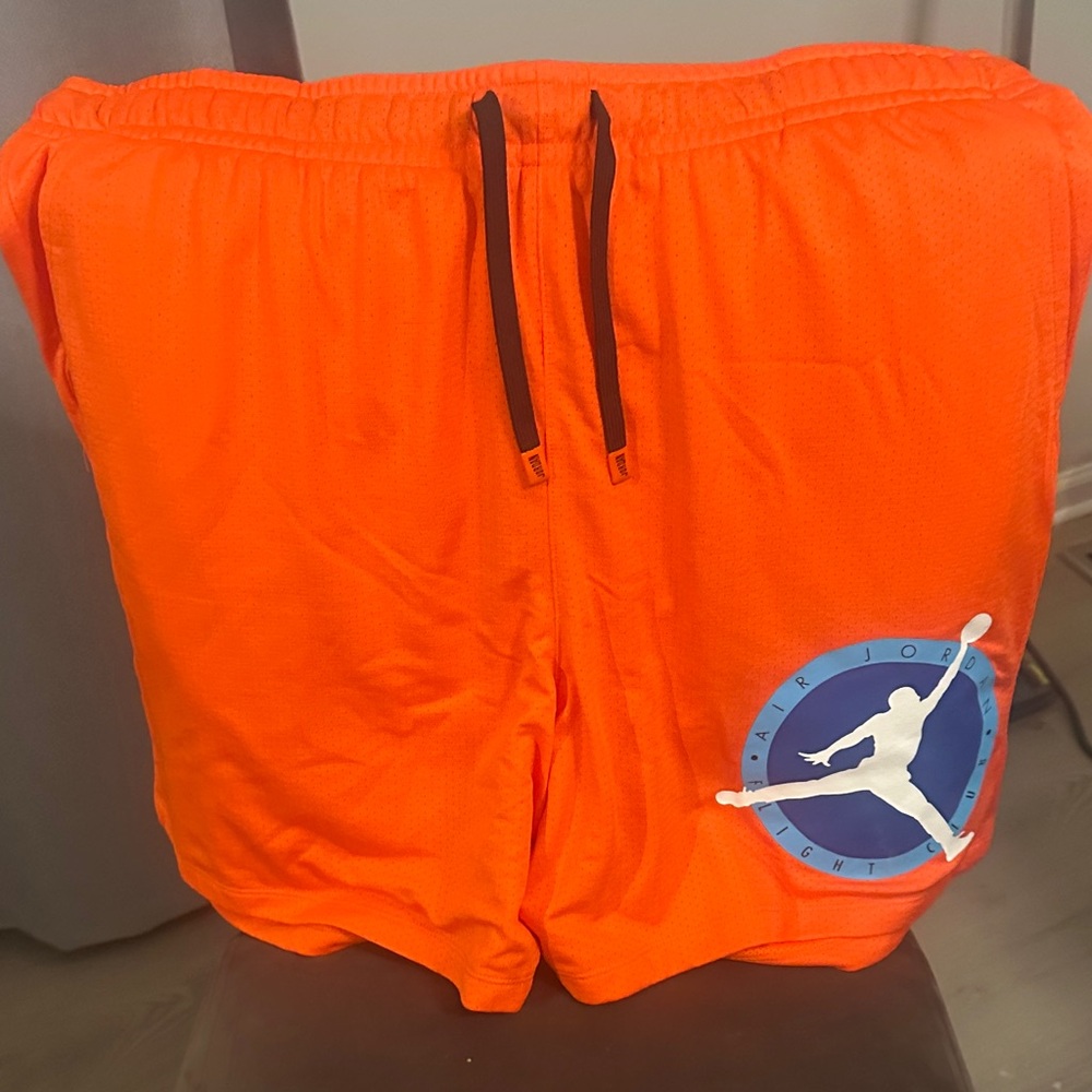 Jordan Men's Bright Orange Athletic Shorts new